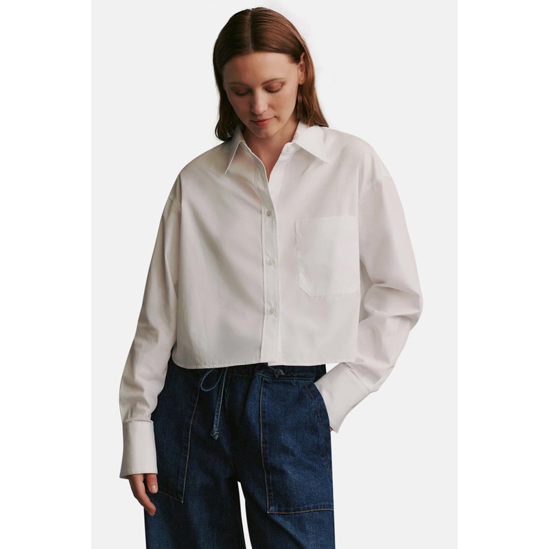 Little Big Joe In Cotton Shirting White