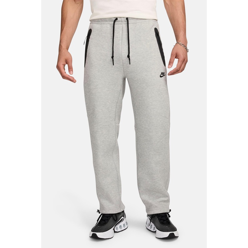 Mens Sport Wear Tech Fleece Open Bottom Pant Heather Grey