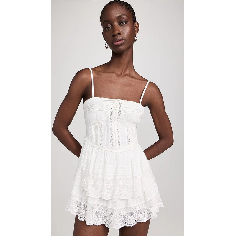 Nerida Bustier Mini Dress True White