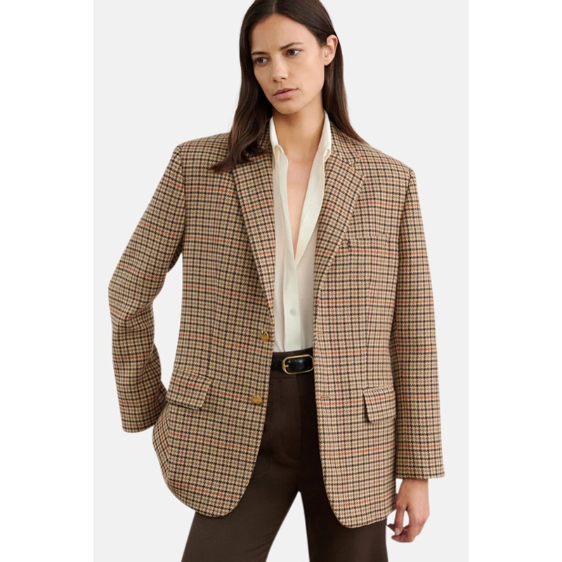 Romain Boyfriend Jacket Vintage Plaid
