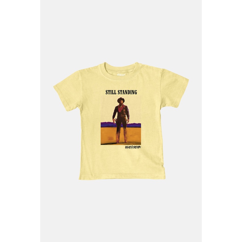 Toddler Cowboy Face Off Tee Butter