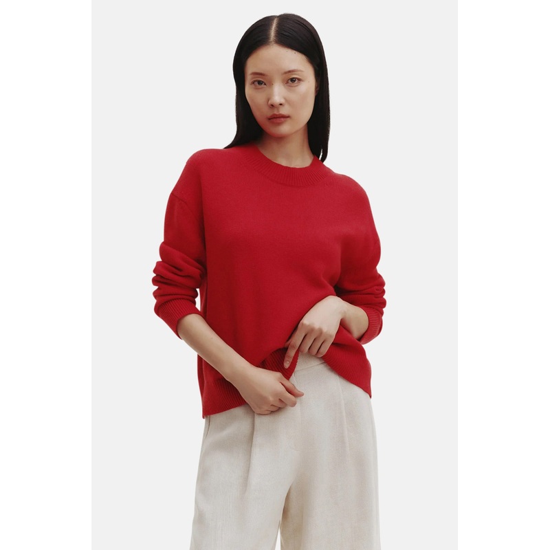 Boy Cashmere Crewneck Tomato|XS|S|M