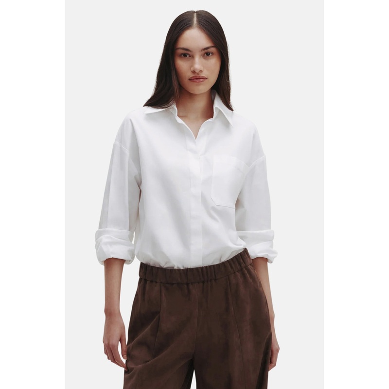 E.B. Cotton Shirt White|XXS|XS|S|M