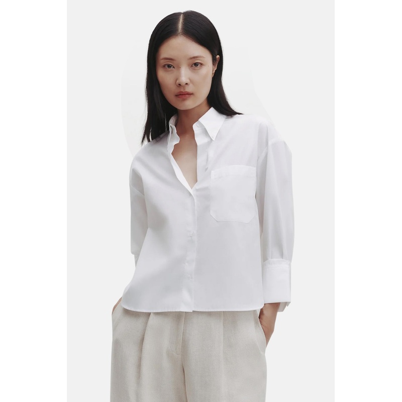 J.D. Cotton Shirt White|XXS|XS|S|M