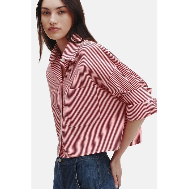 Next Ex Shirt Stripe Red/White
