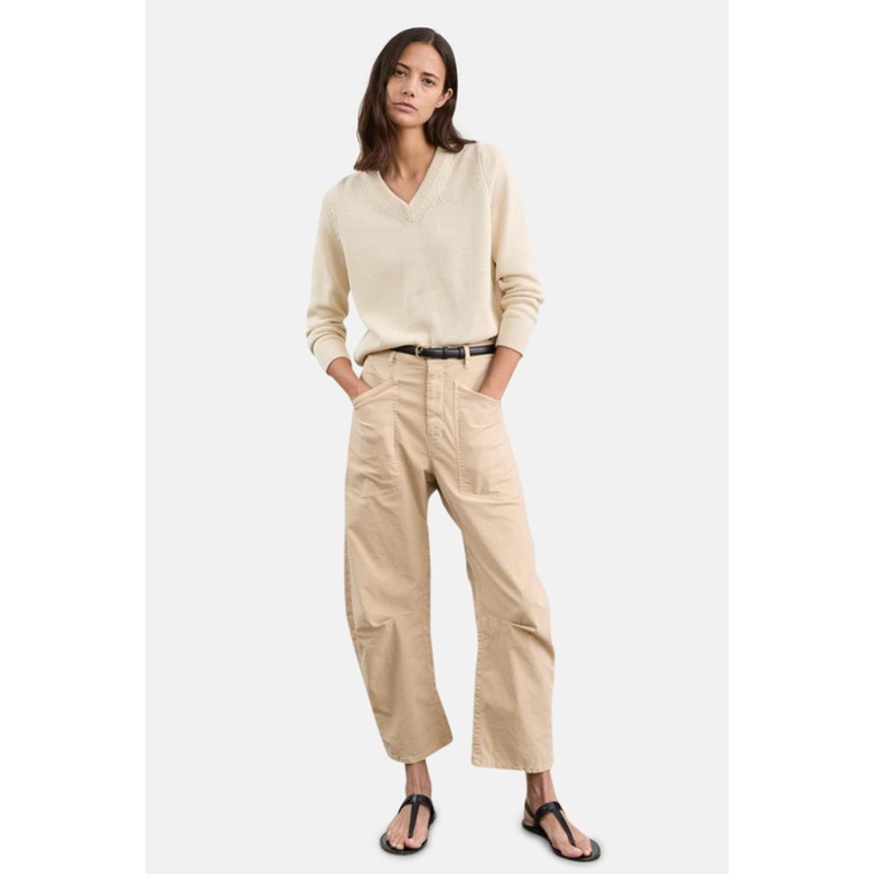 Nili Lotan Priya Sweater x Shon Pants Sandstone