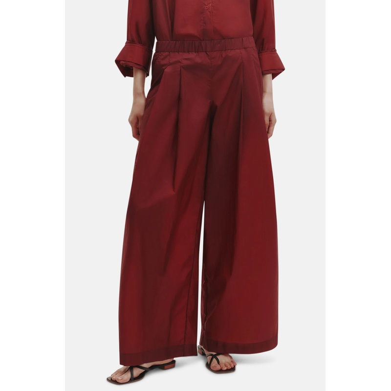 Pull on Didi Cotton Pant Burgundy
