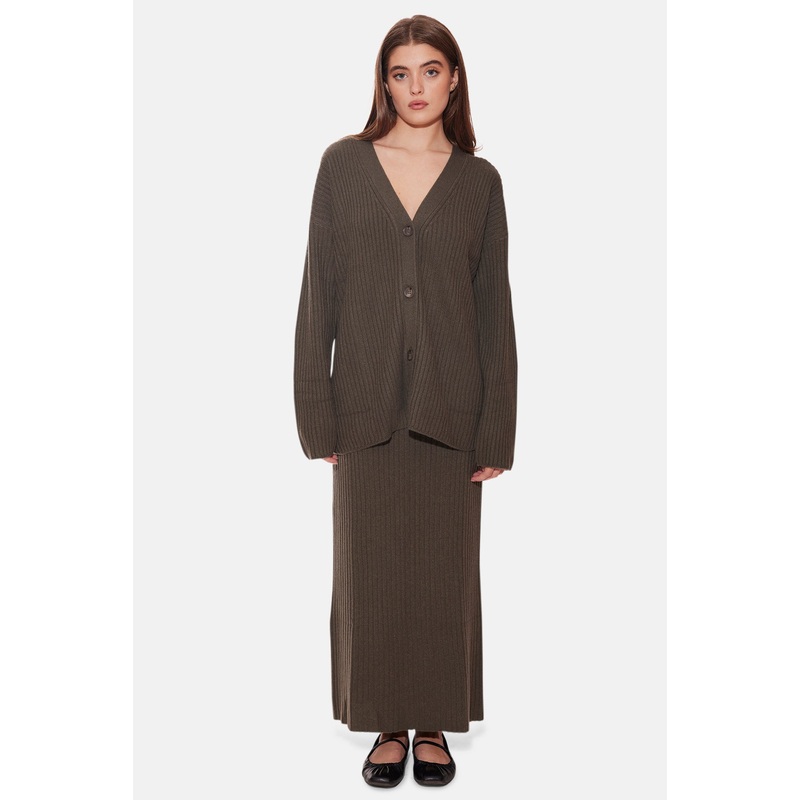 The Tile Club Lucy Cocoon Cardigan & Gertrude Maxi Skirt Tarnished