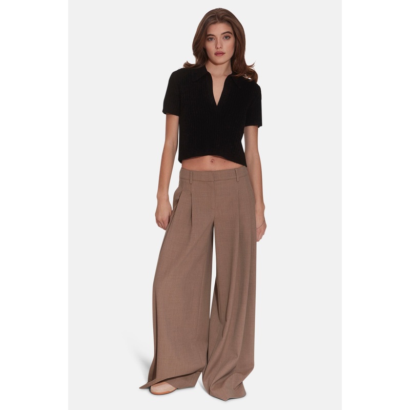 TWP Didi Pants x Tile Club Farrah Polo Black