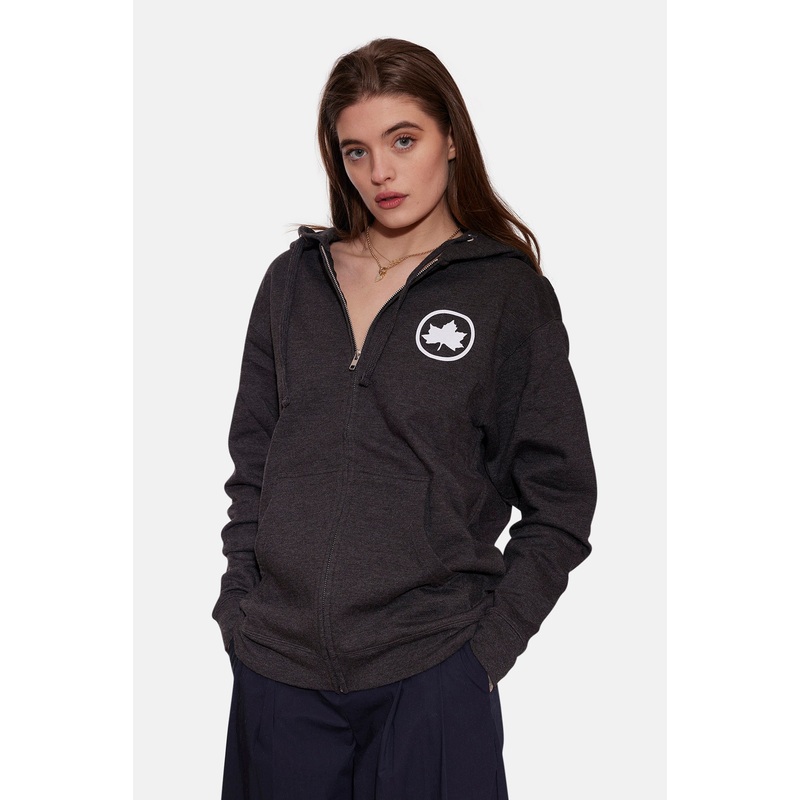 Bleecker Playground Zip Hoodie Charcoal