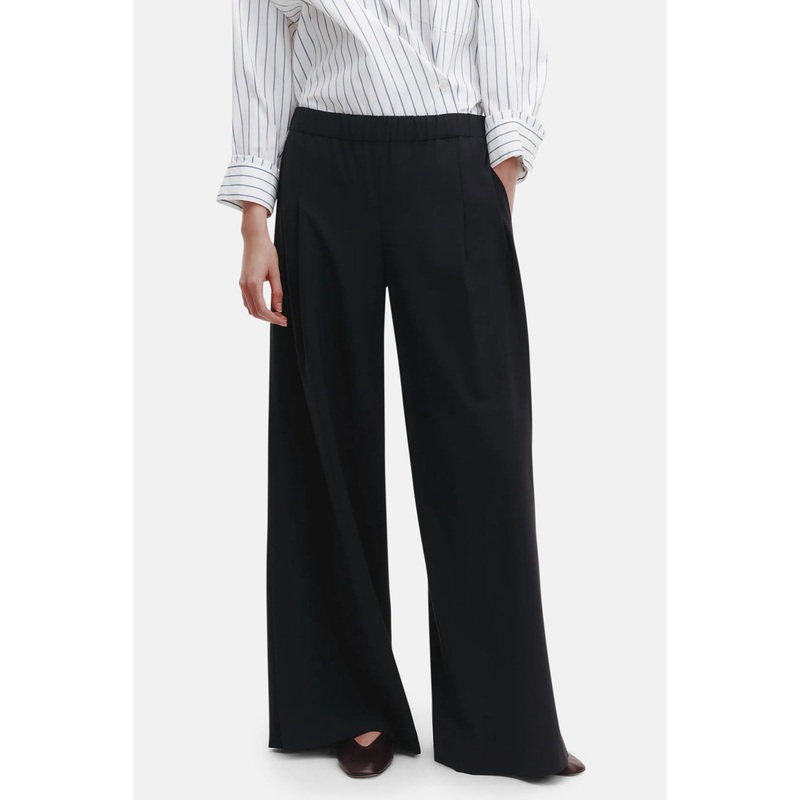 Eva Pant With Tux Pleat Midnight