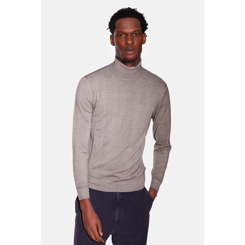 Extra Fine Merino Turtle Neck Camio