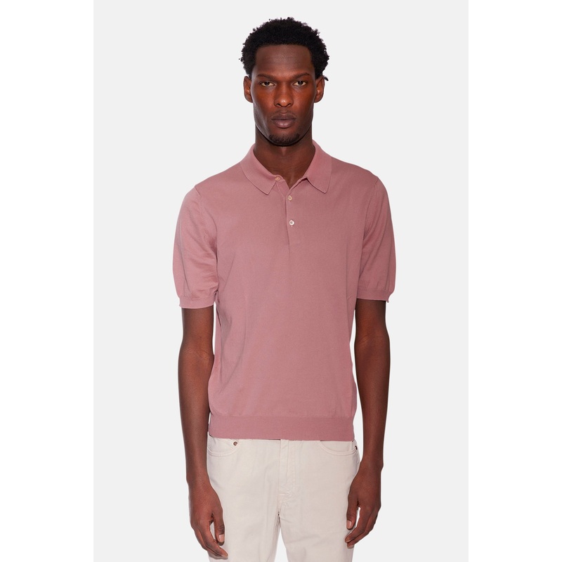 Garment Dyed Cotton Polo Rose|S|M|L|XL|XXL