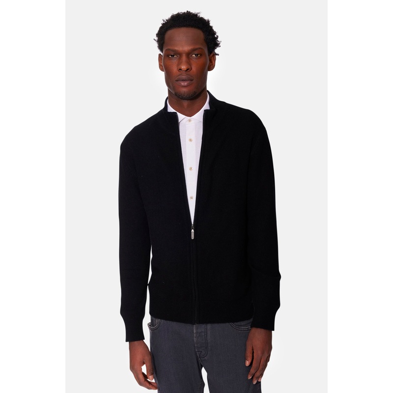 Gio Cashmere Full Zip Black|XS|S|M|L|XL|XXL