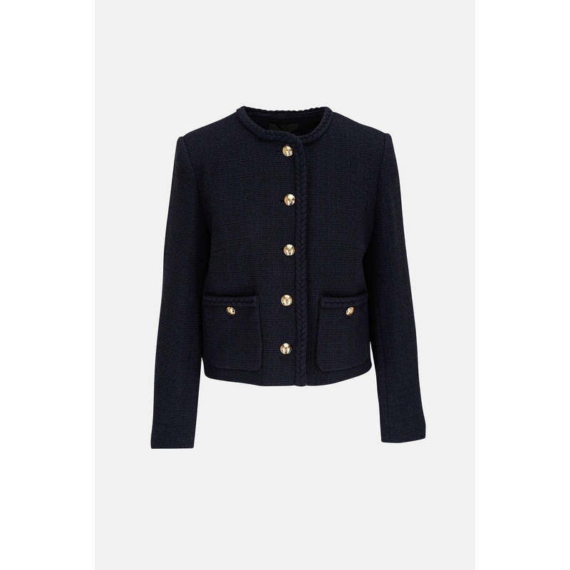 Iman Cropped Jacket Dark Navy|0|2|4|6