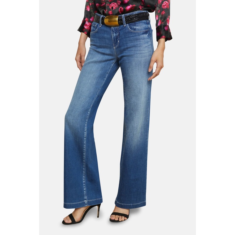 Joanne Low-Rise Wide-Leg Jean Palermo