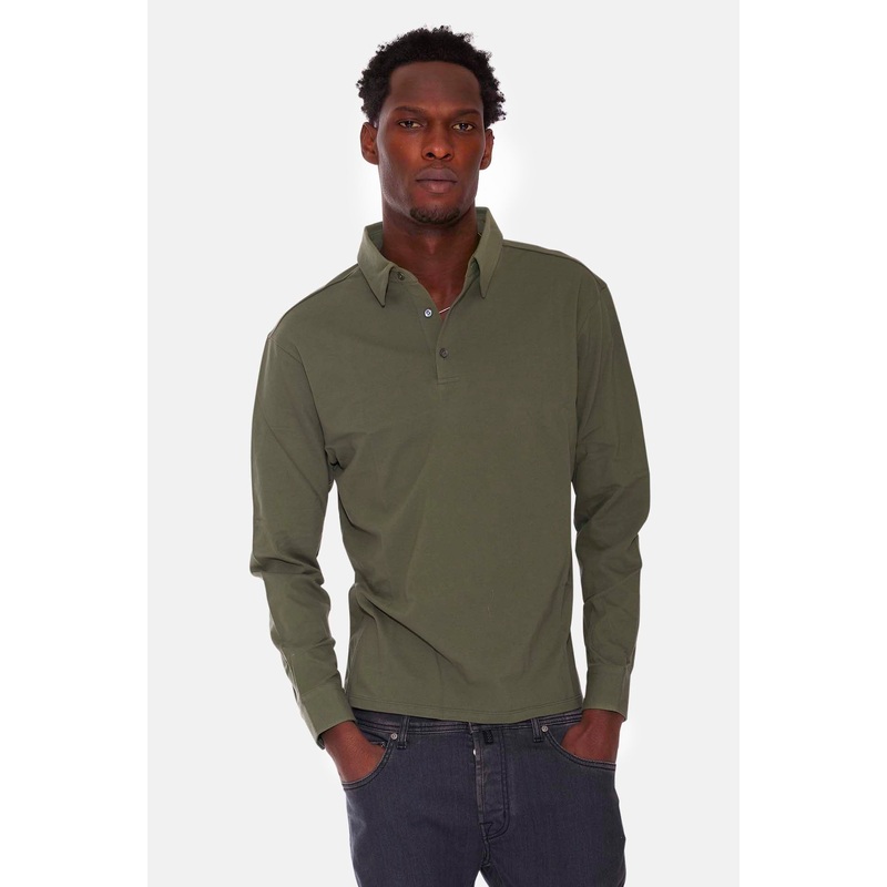 Marco LS Pique Polo Olive|XS|S|M|L|XL|XXL