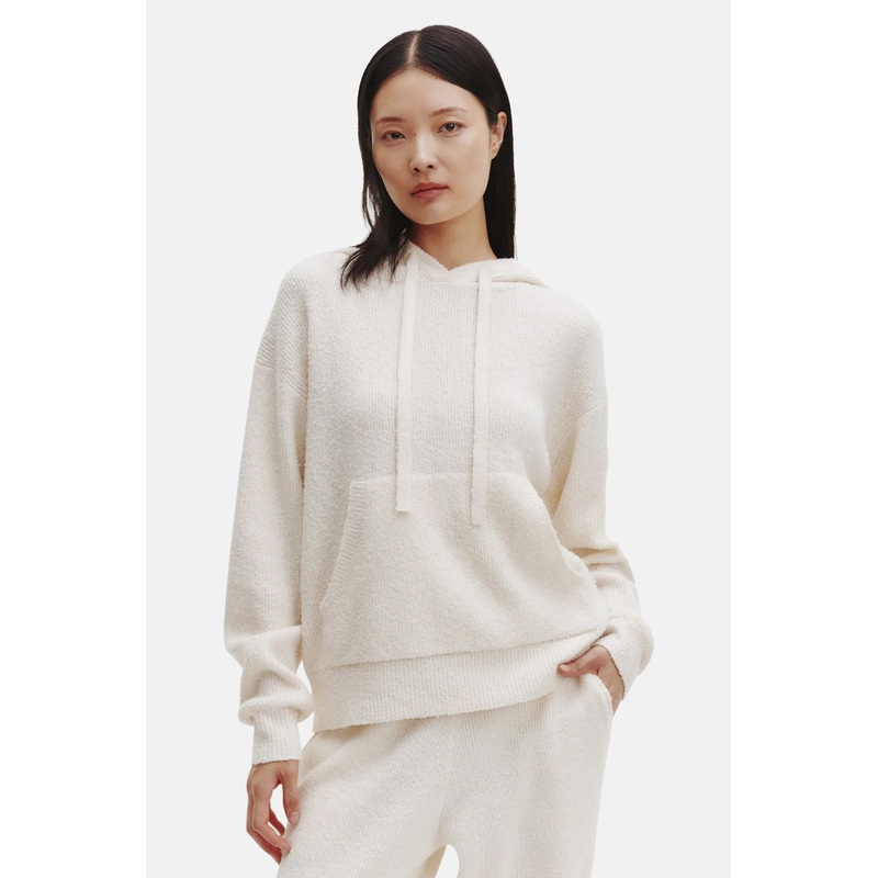 Nubby Cashmere Hoodie Cream|XS|S|M