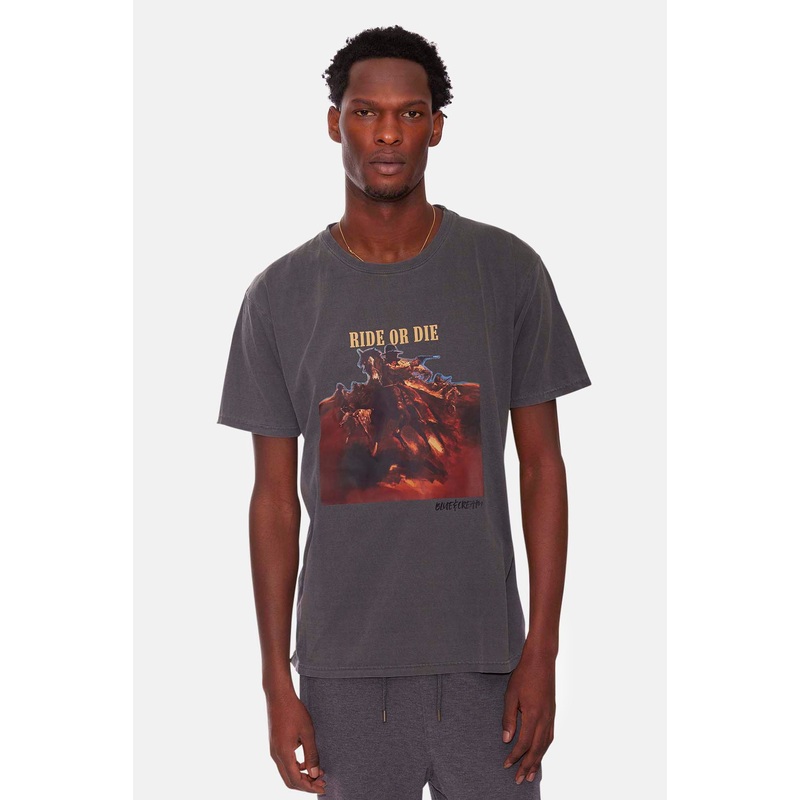 Ride or Die Cowboy Tee Vintage Black