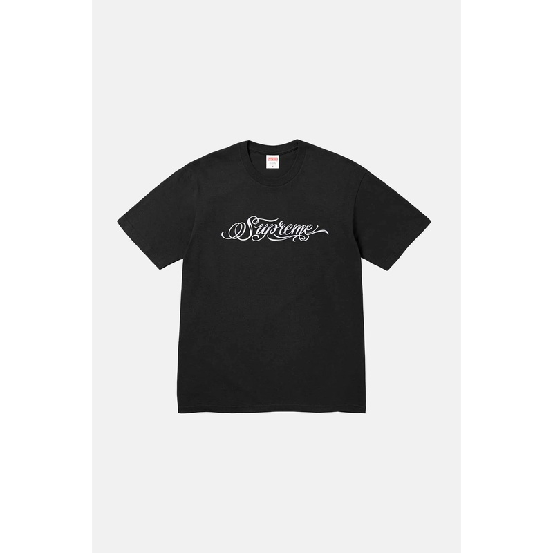 Script Tee Black|S