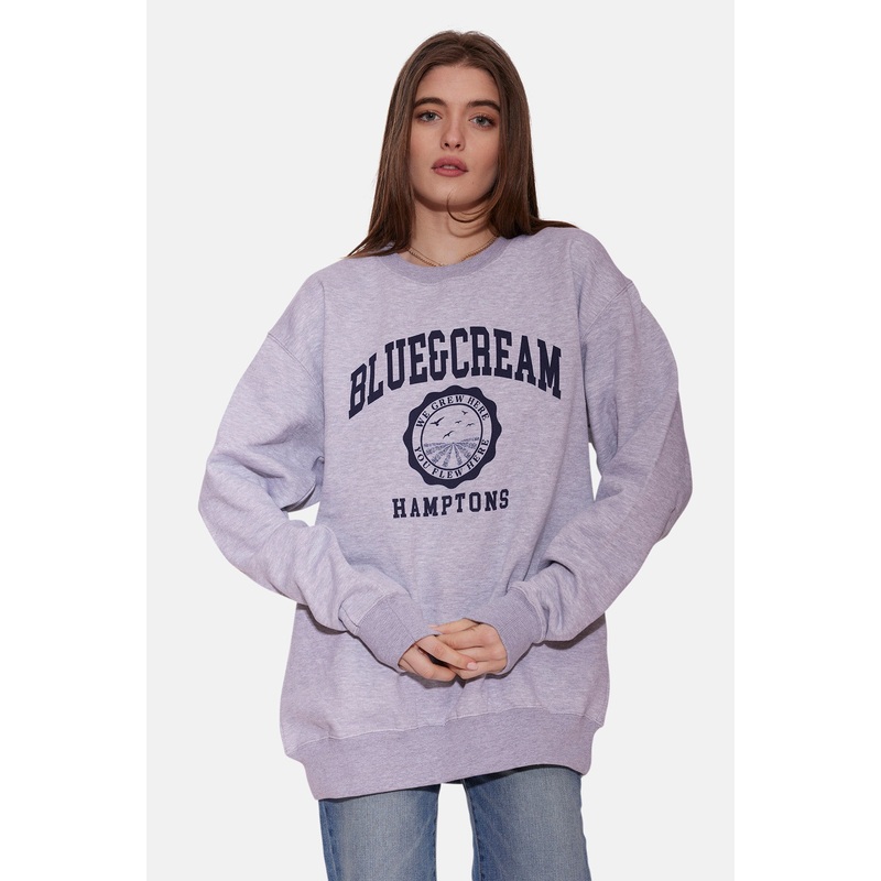 We Grew Here Crew Neck Heather Grey