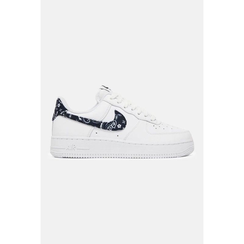 Wmn AF 1 ’07 Essential White/Black Paisley