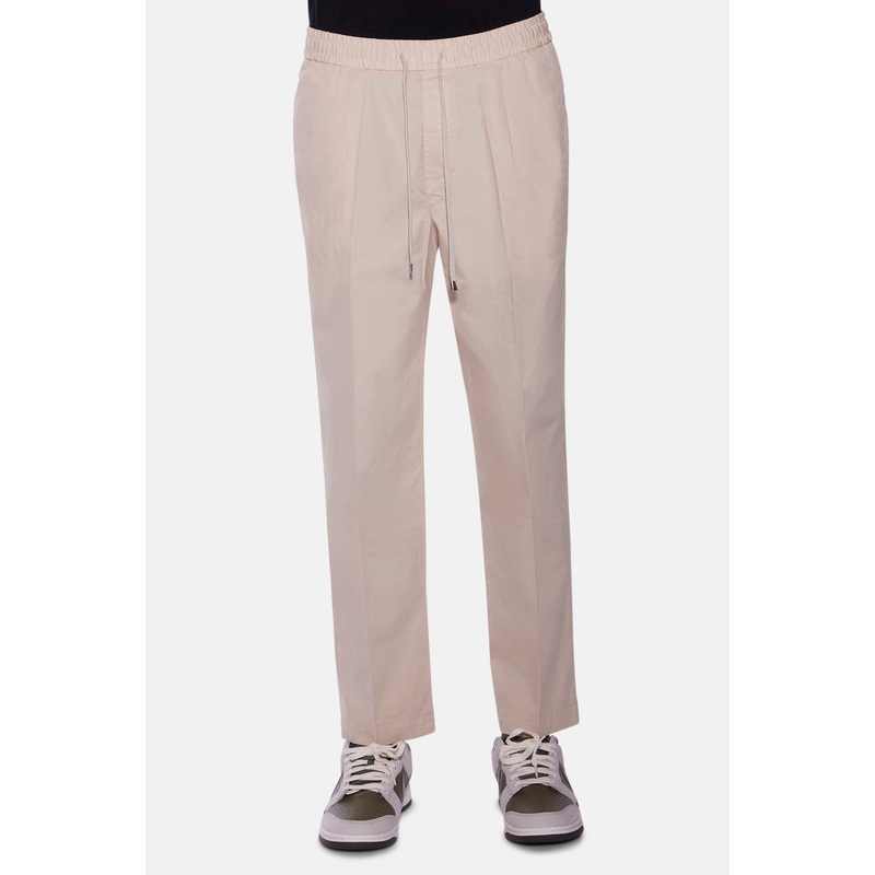 Daniel Drawstring Poplin Pant Beige