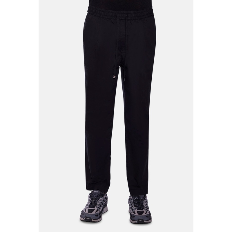 Daniel Drawstring Poplin Pant Black