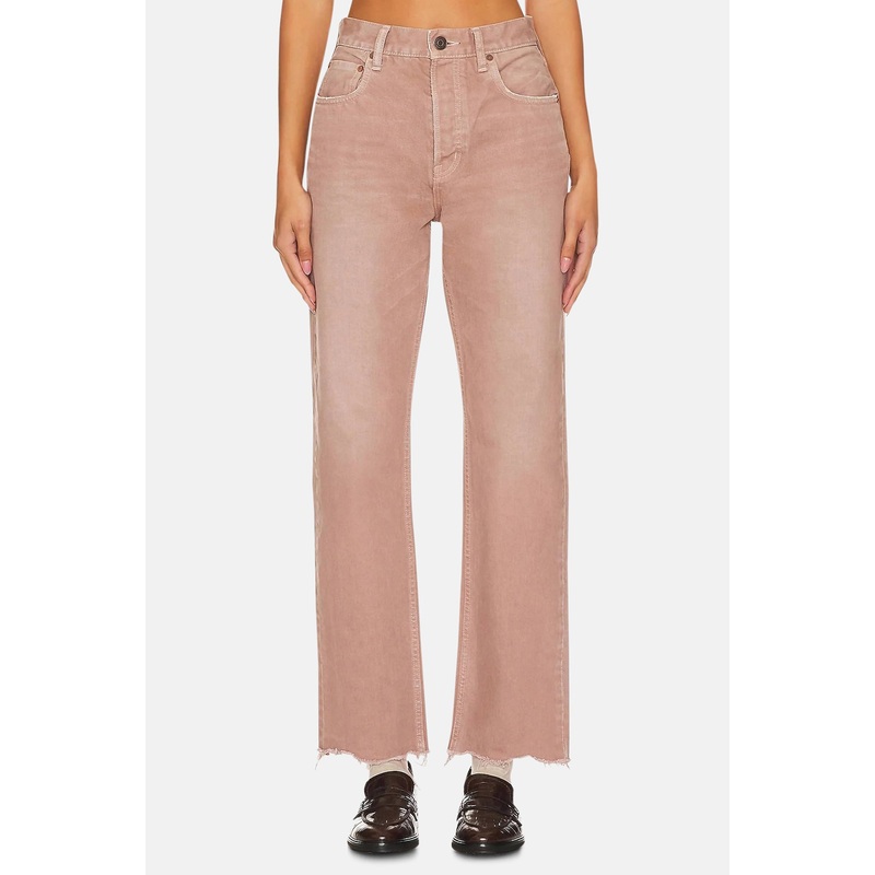 Emery Wide Straight Pant Beige