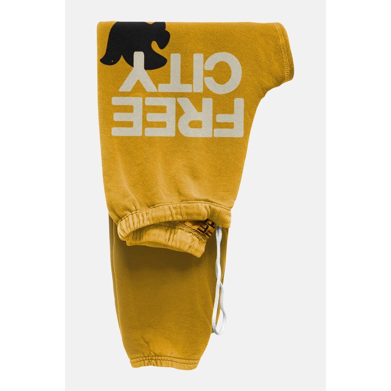 FREECITY LARGE Sweatpant Yellow Plant