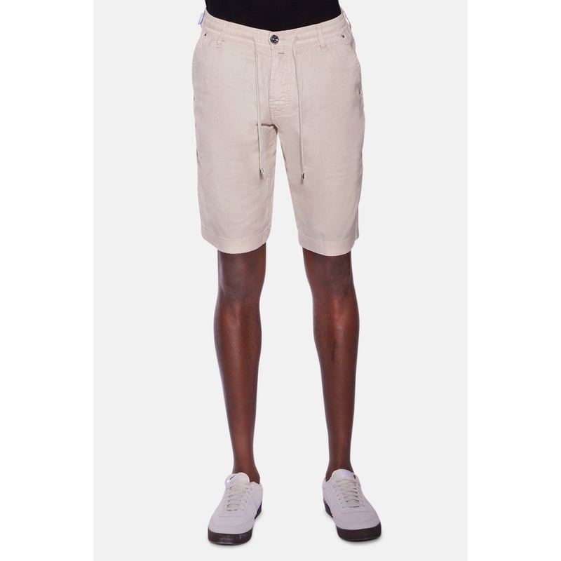 Leo Cotton Relaxed Short Beige