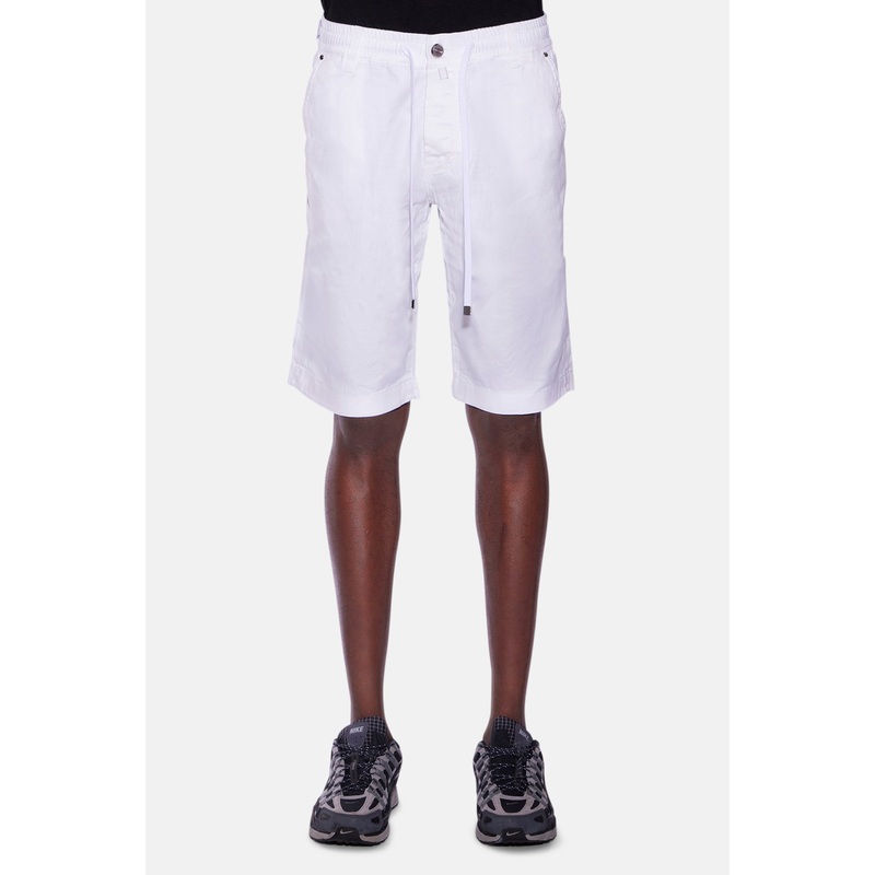Leo Cotton Relaxed Short White