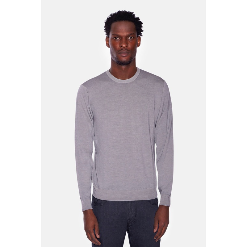 Lightweight Merino Crewneck Fog