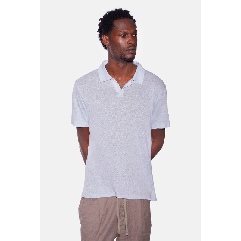 Linen Johnny Polo Blue|S|M|L|XL