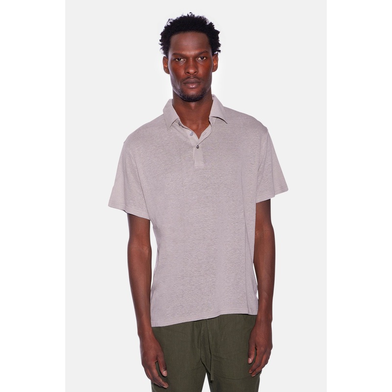 Linen Polo Grey|S|M|L|XL