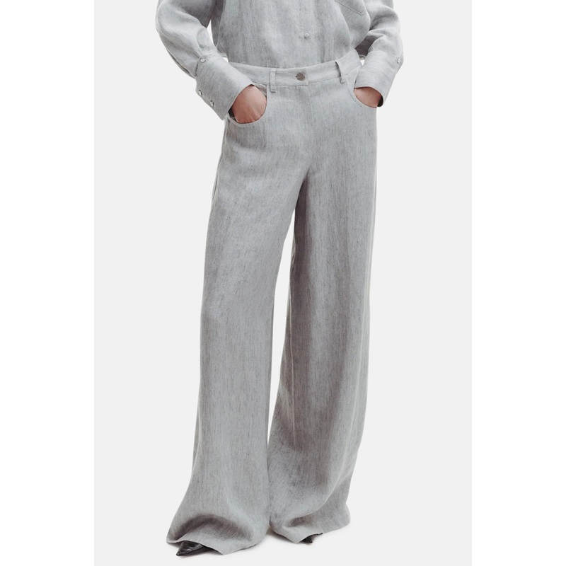 Tiny Dancer Jean in Hemp Denim Light Heather Grey