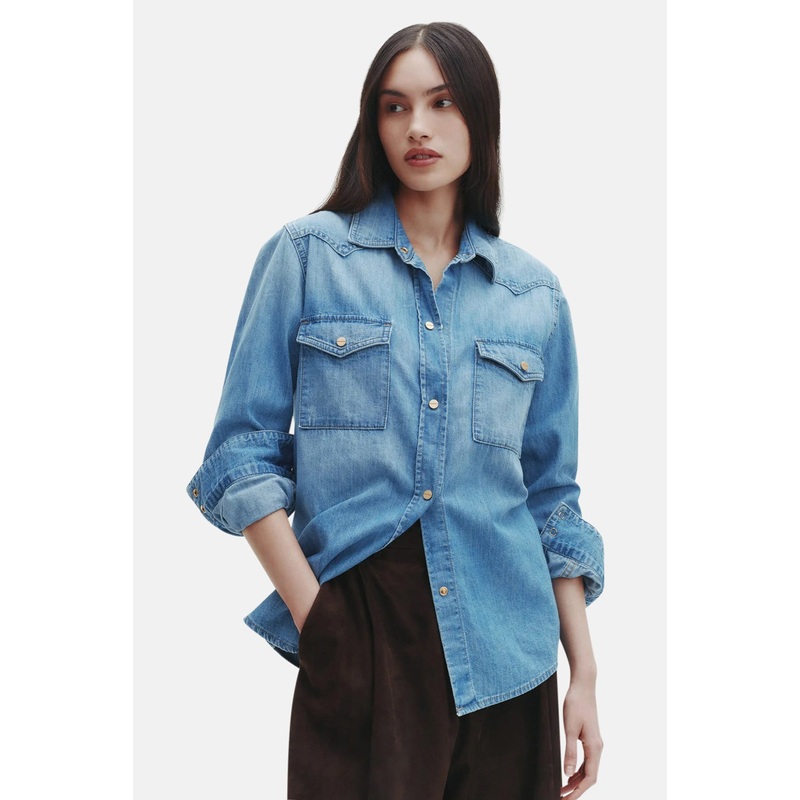 Cowboy Take Me Away Shirt in Vintage Wash