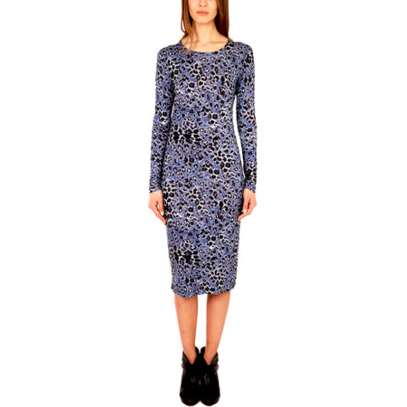 Derek Lam 10 Crosby Peri Printed Long Sleeve Dress