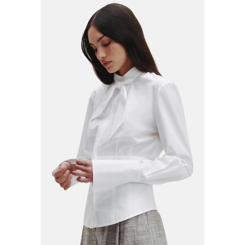 Fifi’s Shirt in Cotton Poplin White