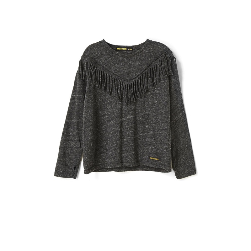 Finger in the Nose BIGTEE Fringes Long Sleeve T-Shirt