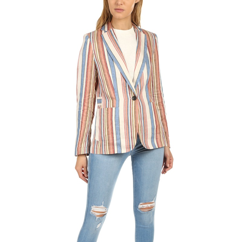 FRAME Classic Linen Patch Blazer