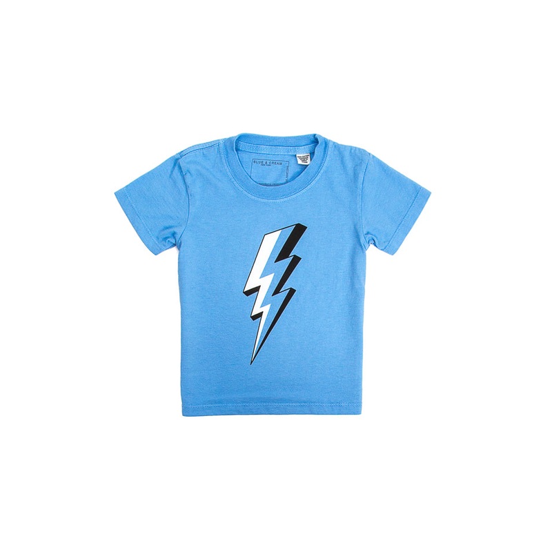 Kids Bolt Tee Blue|L|M|S|XS|6|18|2T|3T