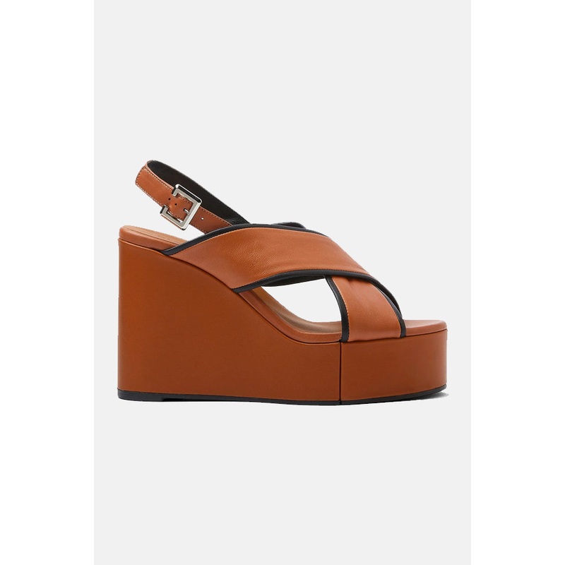Mirane Wedge Sandals Camel|36.5|37|37.5|38|38.5|39|39.5|40