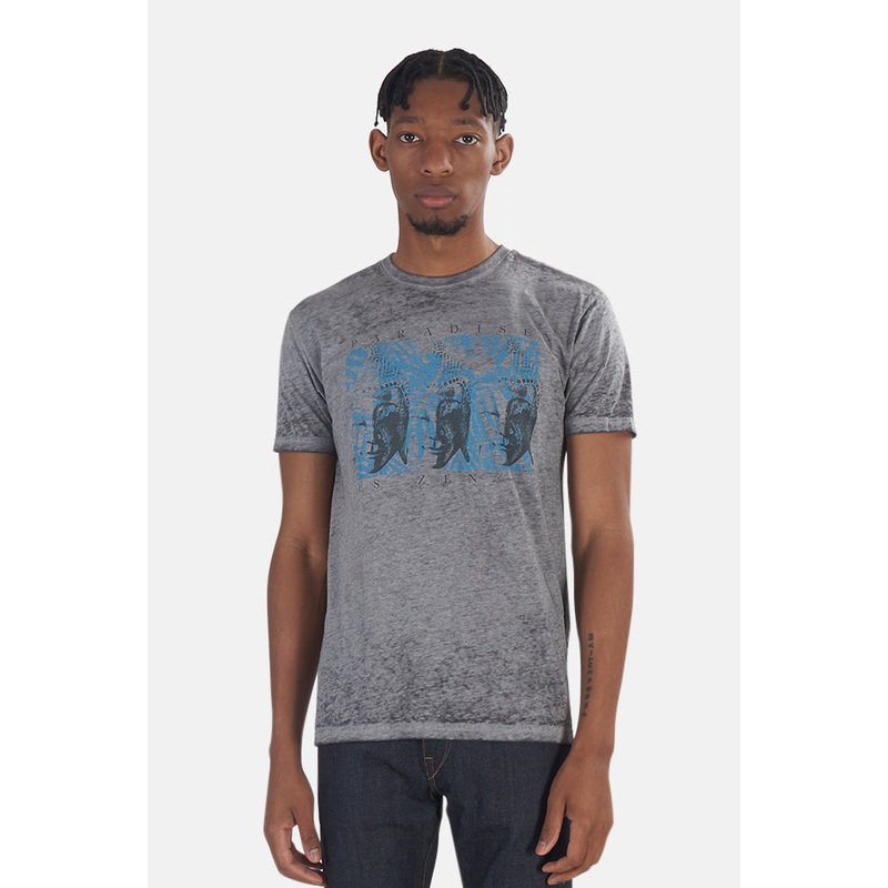 Paradise Is Zen Tee Light Grey