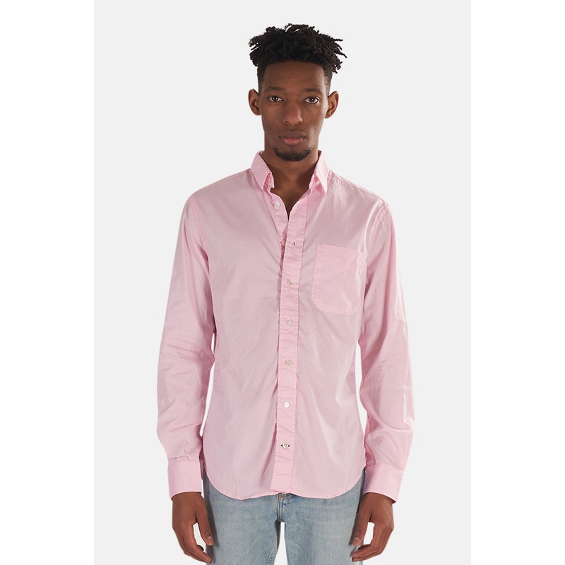 Pinpoint Button Down Shirt Pink