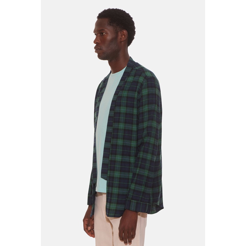Plaid Kimono Green|1|2|3|4|0