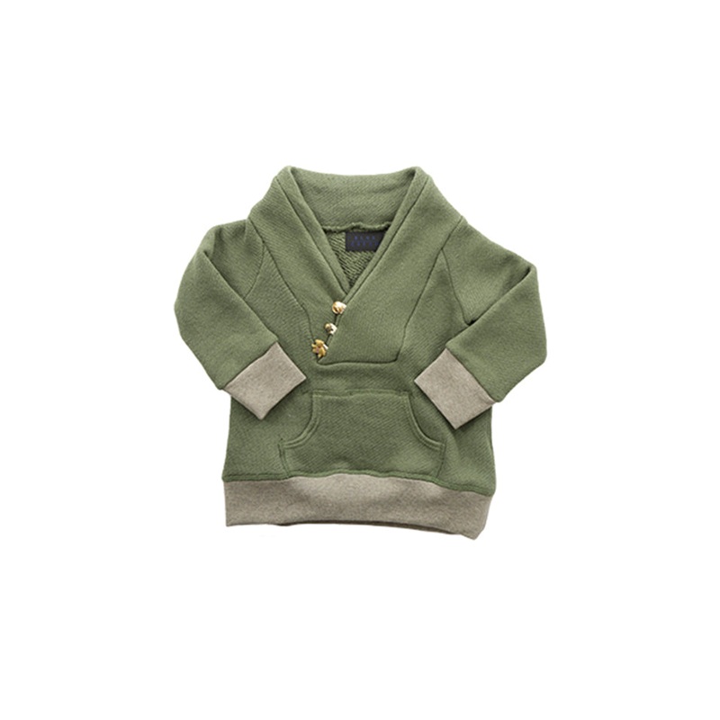 Shawl Neck Safari Sweatshirt|0-6|6-12M|12-18|18-24|2T|3T|4T|6T|8T|10T|12T