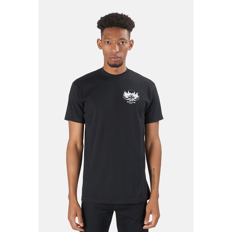 Skull Crewneck Tee Black|XXS|XS|S|M|L|XL|XXL|XXXL