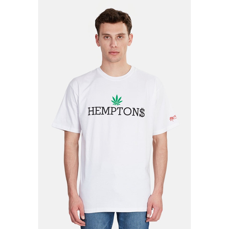 x SSUR Hempton$ Leaf Tee White