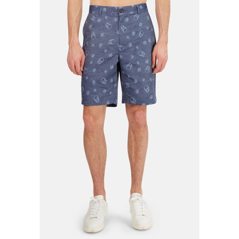 Double Jacquard Bermuda Shorts Navy Monogram